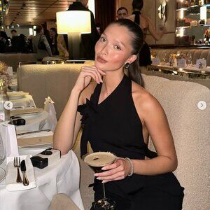 Coperni Floral-appliqué Halterneck Top